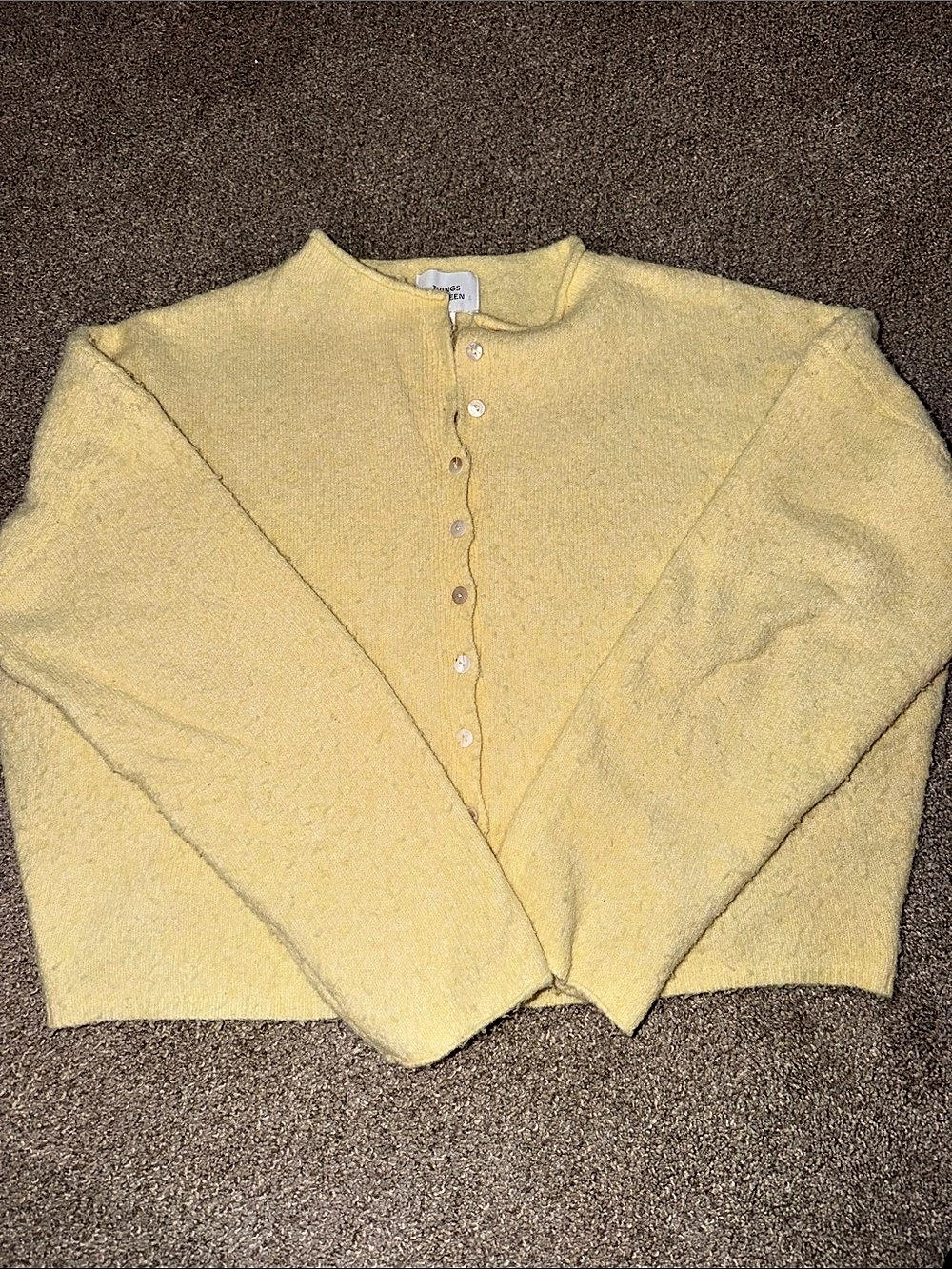 Things between butter yellow cardigan
